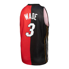 Mitchell & Ness - Dwyane Wade Miami Heat Big & Tall Hardwood Classics 2005/06 Split Swingman Jersey - Black/Red