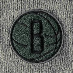 NBA - Brooklyn Nets Lusso Women's Scarletts Lantern Sleeve Tri-Blend V-Neck Pullover Sweater - Gray