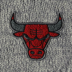 NBA - Chicago Bulls Lusso Women's Scarletts Lantern Sleeve Tri-Blend V-Neck Pullover Sweater - Gray
