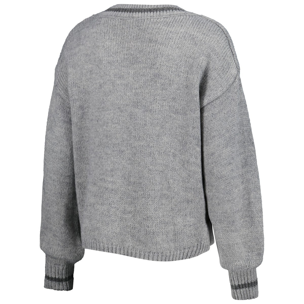 NBA - Phoenix Suns Lusso Women's Scarletts Lantern Sleeve Tri-Blend V-Neck Pullover Sweater - Gray