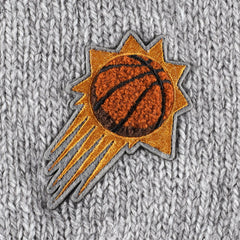 NBA - Phoenix Suns Lusso Women's Scarletts Lantern Sleeve Tri-Blend V-Neck Pullover Sweater - Gray