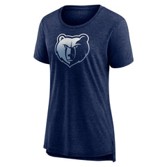NBA - Memphis Grizzlies Women's Gradient Logo Tri-Blend T-Shirt - Heather Navy