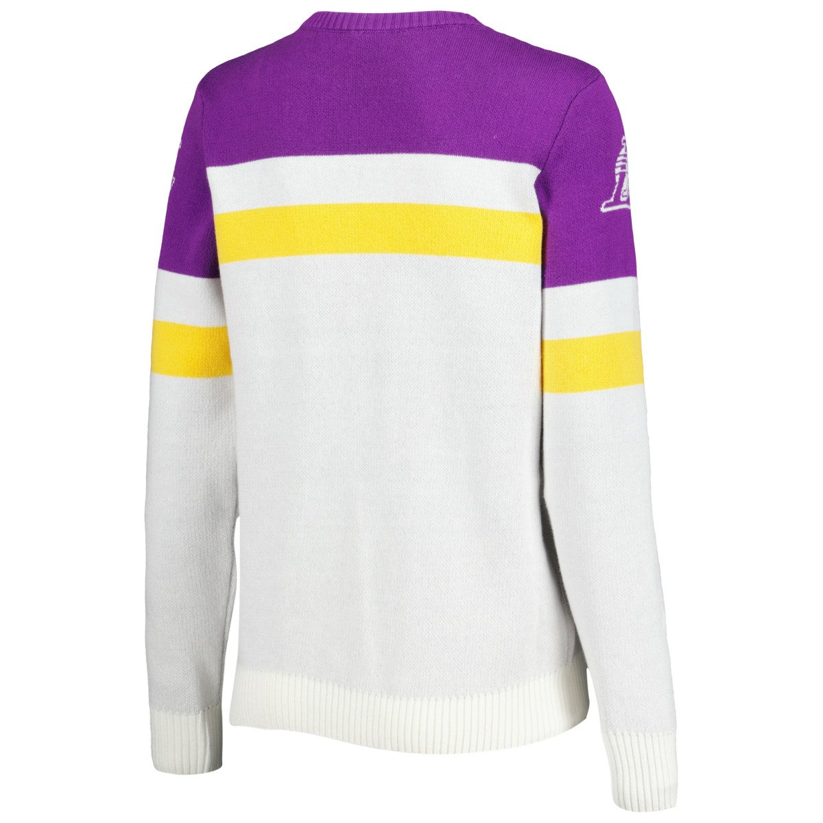 NBA - Los Angeles Lakers Lusso Women's Dominique Pullover Sweater - Purple/Cream