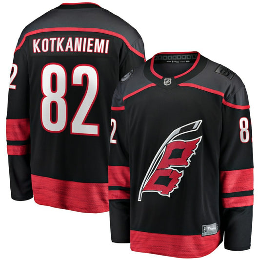 Jesperi Kotkaniemi Carolina Hurricanes Fanatics Home Breakaway Player Jersey - Black | NHL Jerseys