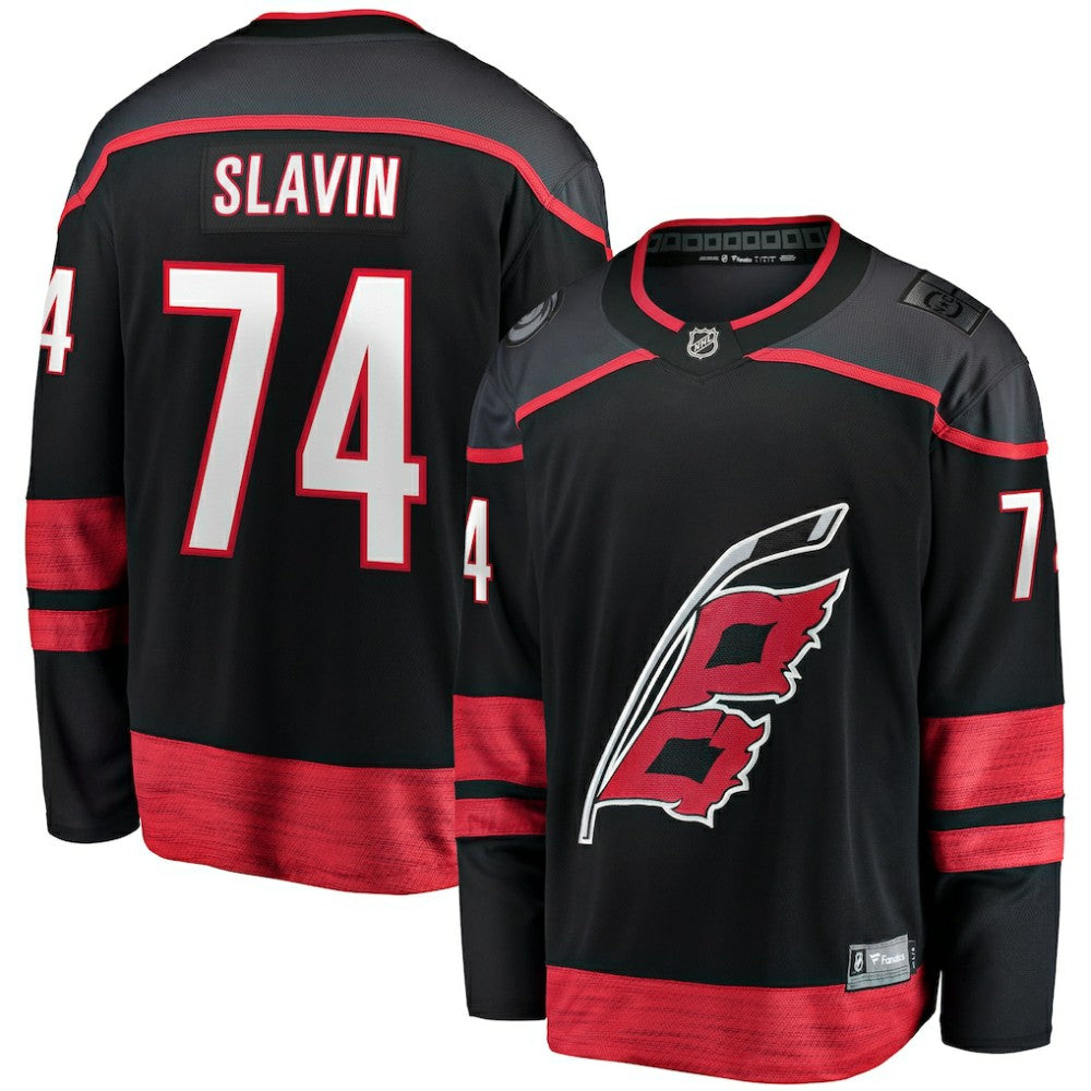 Jaccob Slavin Carolina Hurricanes Fanatics Home Breakaway Player Jersey - Black | NHL Jerseys