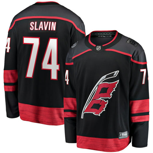 Jaccob Slavin Carolina Hurricanes Fanatics Home Breakaway Player Jersey - Black | NHL Jerseys