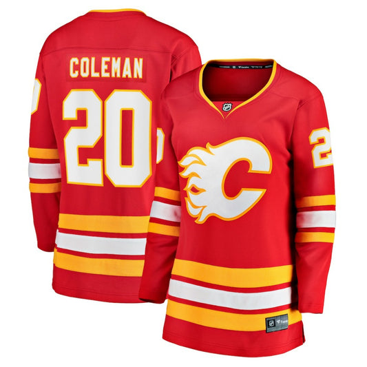 Blake Coleman Calgary Flames Fanatics Women's Home Breakaway Player Jersey - Red | NHL Jerseys