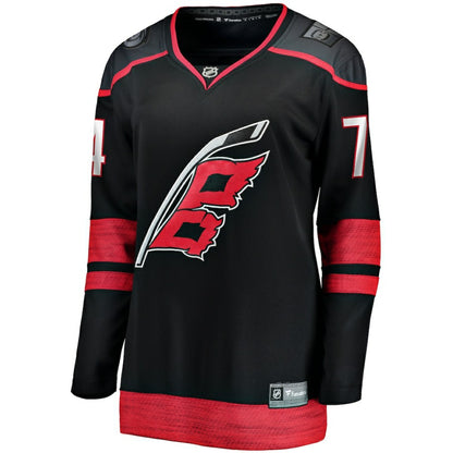 Jaccob Slavin Carolina Hurricanes Fanatics Women's Home Breakaway Player Jersey - Black | NHL Jerseys