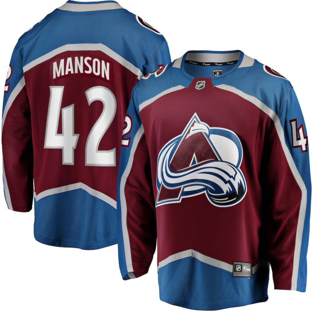 Josh Manson Colorado Avalanche - Fanatics Home Breakaway Player Jersey Burgundy