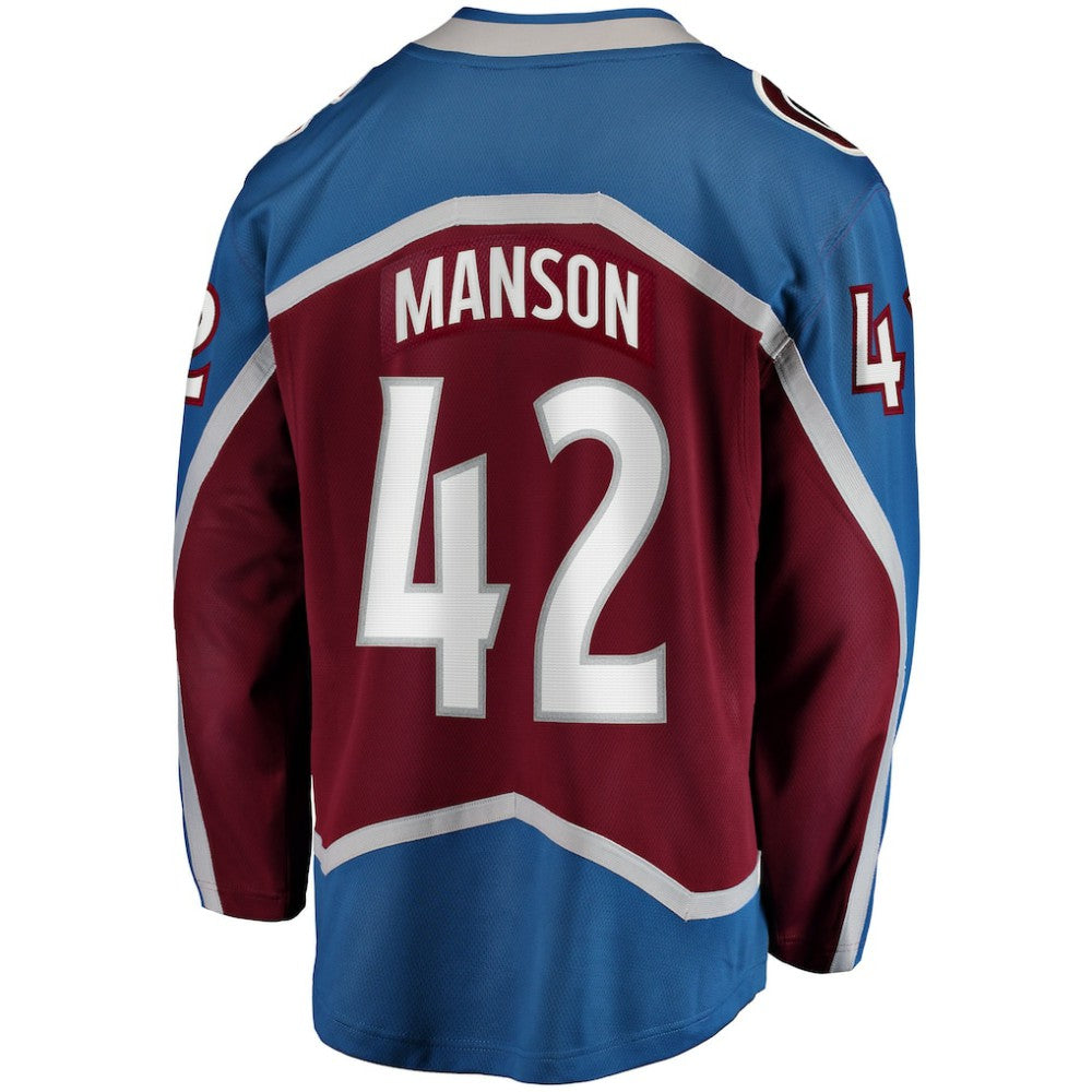 Josh Manson Colorado Avalanche - Fanatics Home Breakaway Player Jersey Burgundy