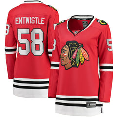 MacKenzie Entwistle Chicago Blackhawks Fanatics Women's Home Breakaway Player Jersey Red