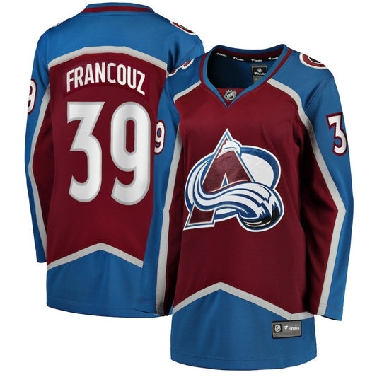 Pavel Francouz Colorado Avalanche Fanatics Women's Home Breakaway Player Jersey - Burgundy | NHL Jerseys