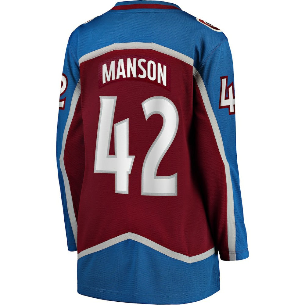 Josh Manson Colorado Avalanche - Fanatics Women's Home Breakaway Player Jersey Burgundy