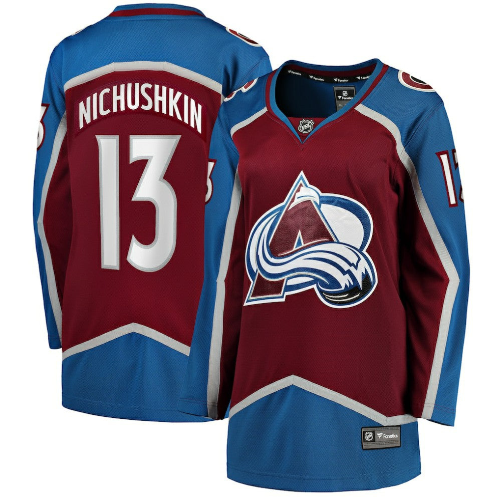 Valeri Nichushkin Colorado Avalanche - Fanatics Women's Home Breakaway Player Jersey Burgundy