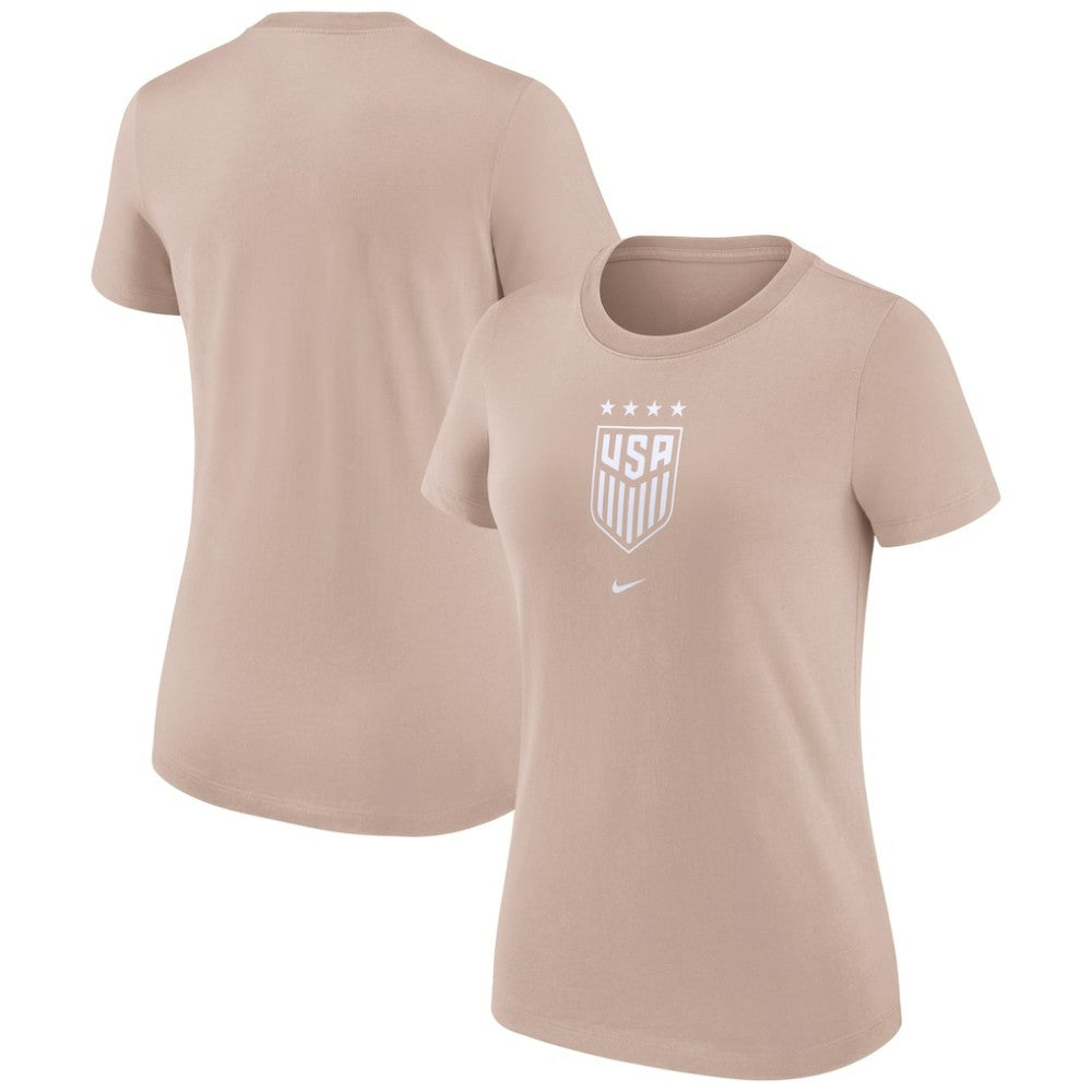 Nike USWNT Women's Crest T-Shirts - Tan