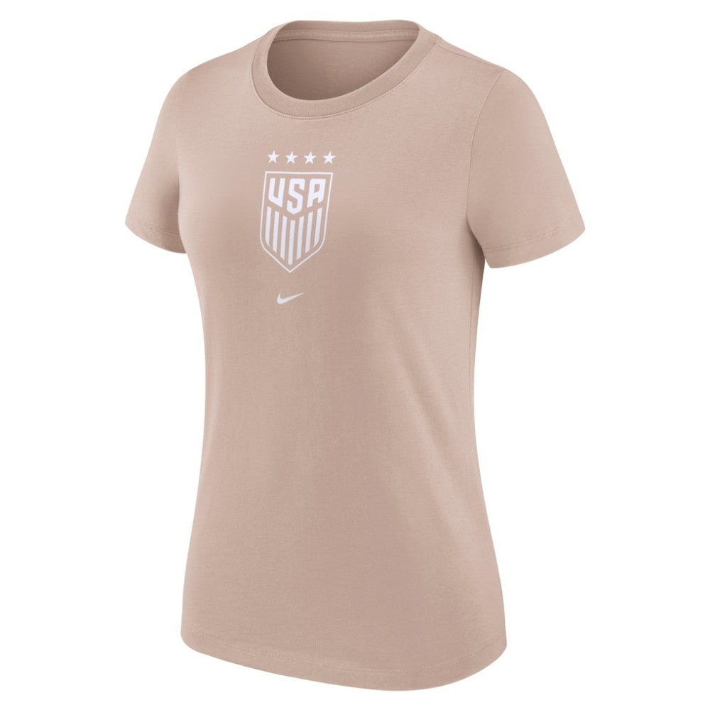 Nike USWNT Women's Crest T-Shirts - Tan
