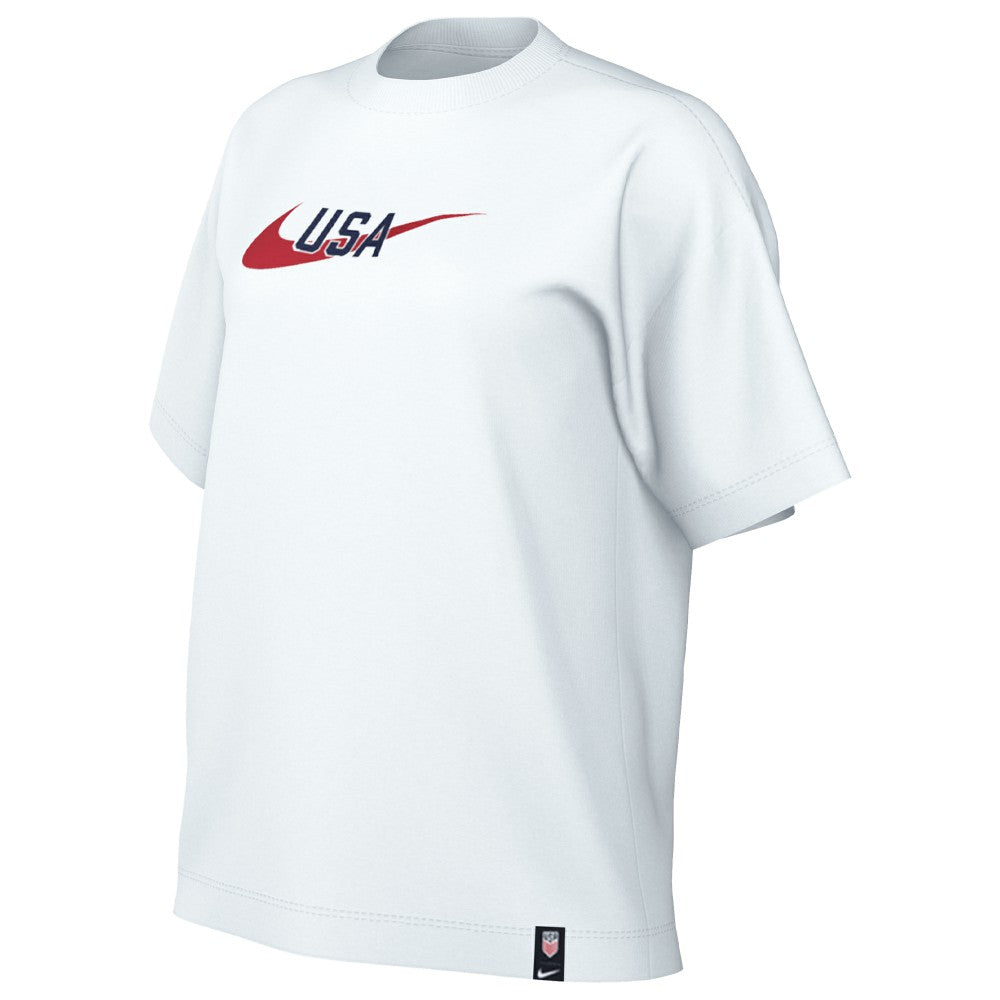 Nike USMNT Women's Swoosh T-Shirts - White