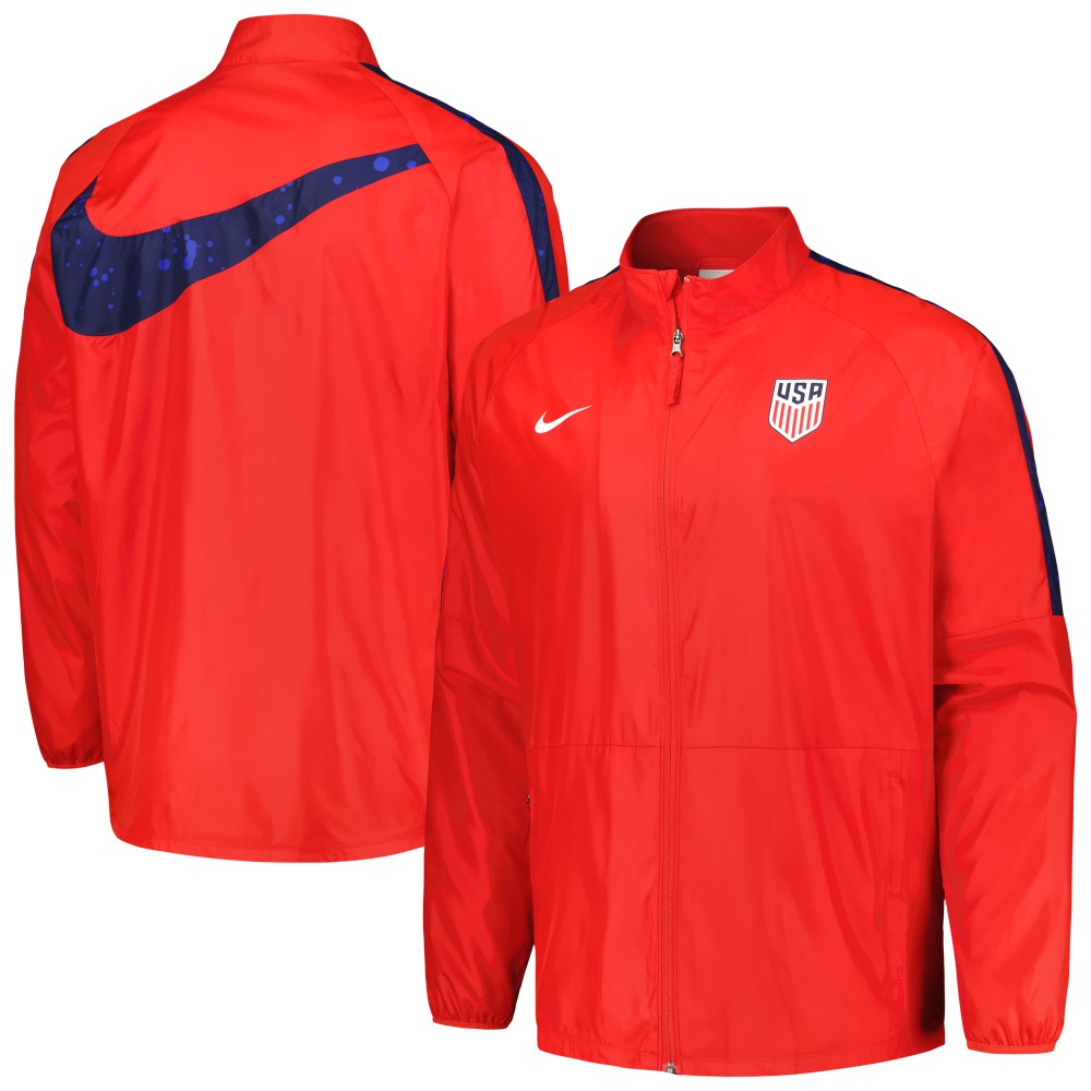 Nike USMNT 2023 Academy AWF Raglan Full-Zip Jacket - Red