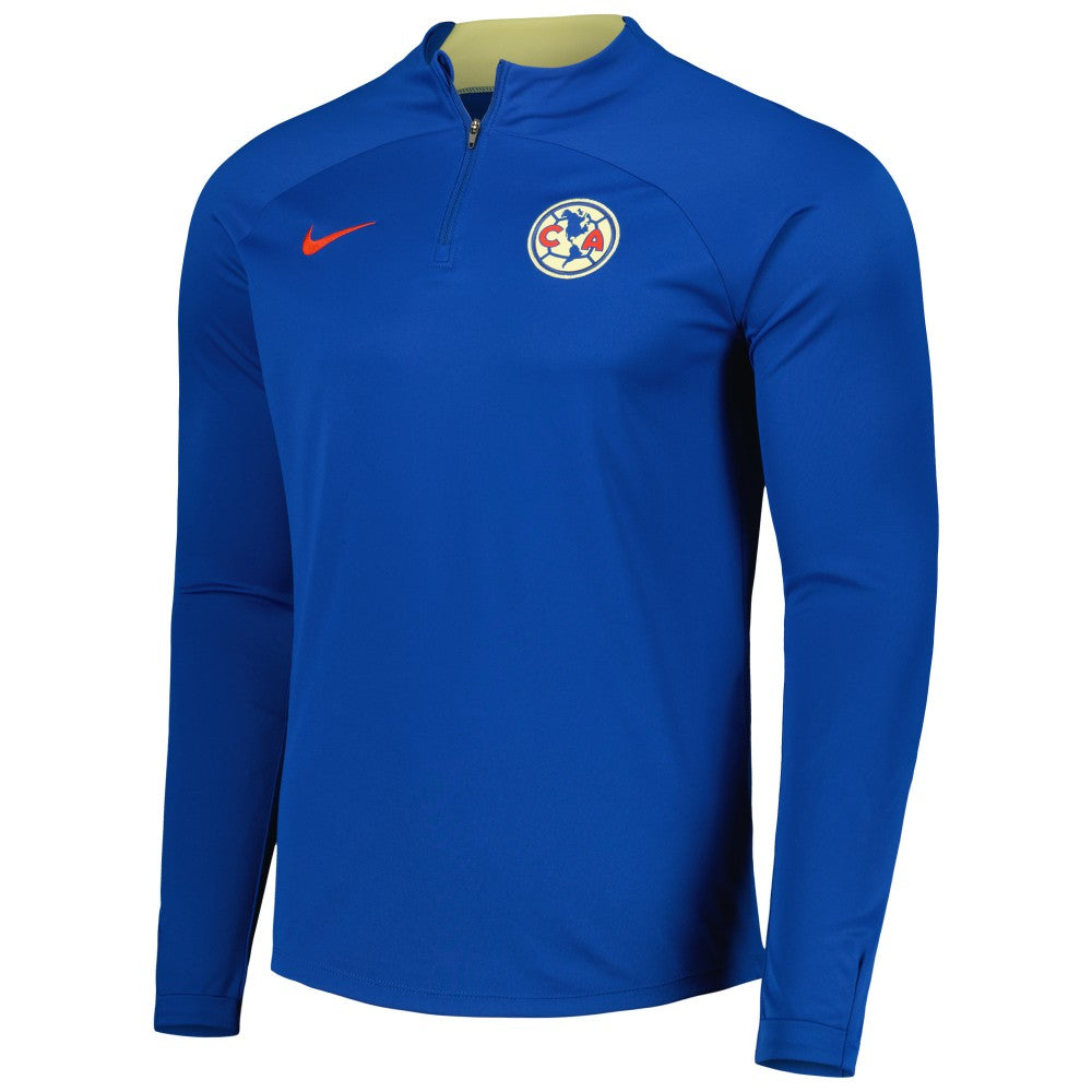 Nike Club America Academy Pro Drill Raglan Quarter-Zip Top - Blue