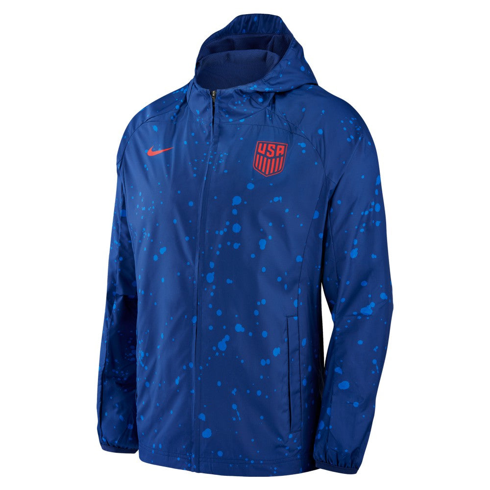 Nike USMNT AWF Raglan Full-Zip Hoodie Jacket - Navy