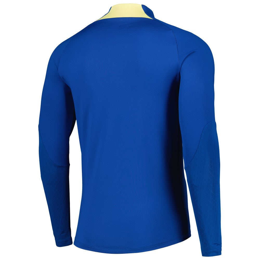 Nike Club America Strike Drill 2023/24 Performance Quarter-Zip Long Sleeve Top - Blue