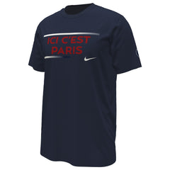 Nike Paris Saint-Germain Verbiage T-Shirts - Navy
