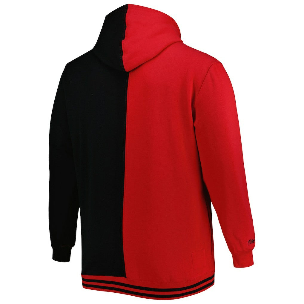 Mitchell & Ness - Atlanta Hawks Hardwood Classics Big & Tall Hardwood Classics Split Pullover Hoodie - Red/Black