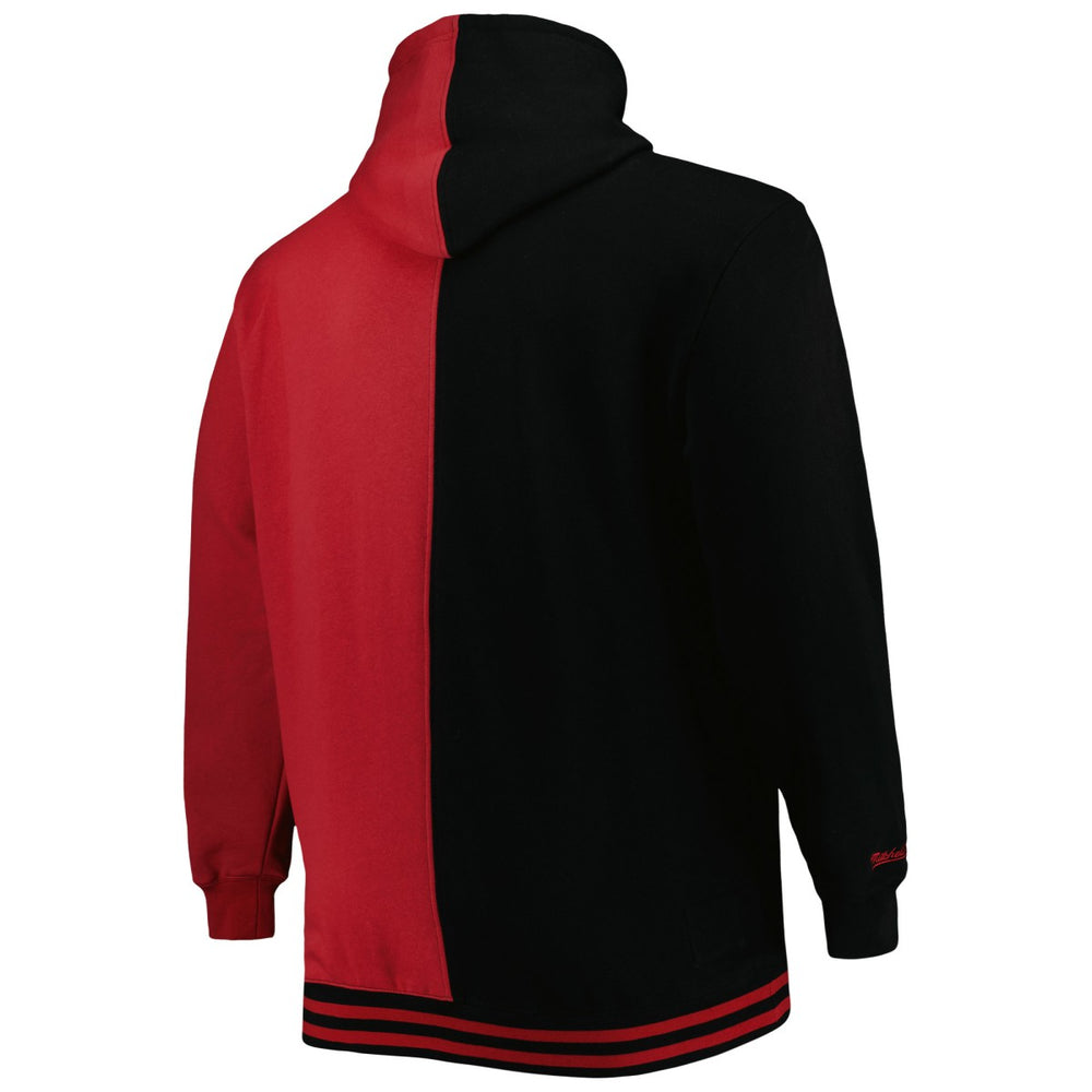 Mitchell & Ness - Miami Heat Hardwood Classics Big & Tall Hardwood Classics Split Pullover Hoodie - Black/Red