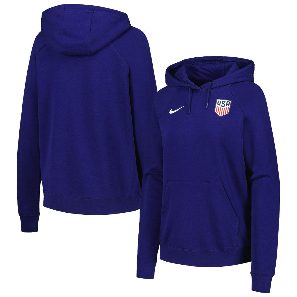 Nike USMNT Women's Essential Raglan Pullover Hoodie - Navy