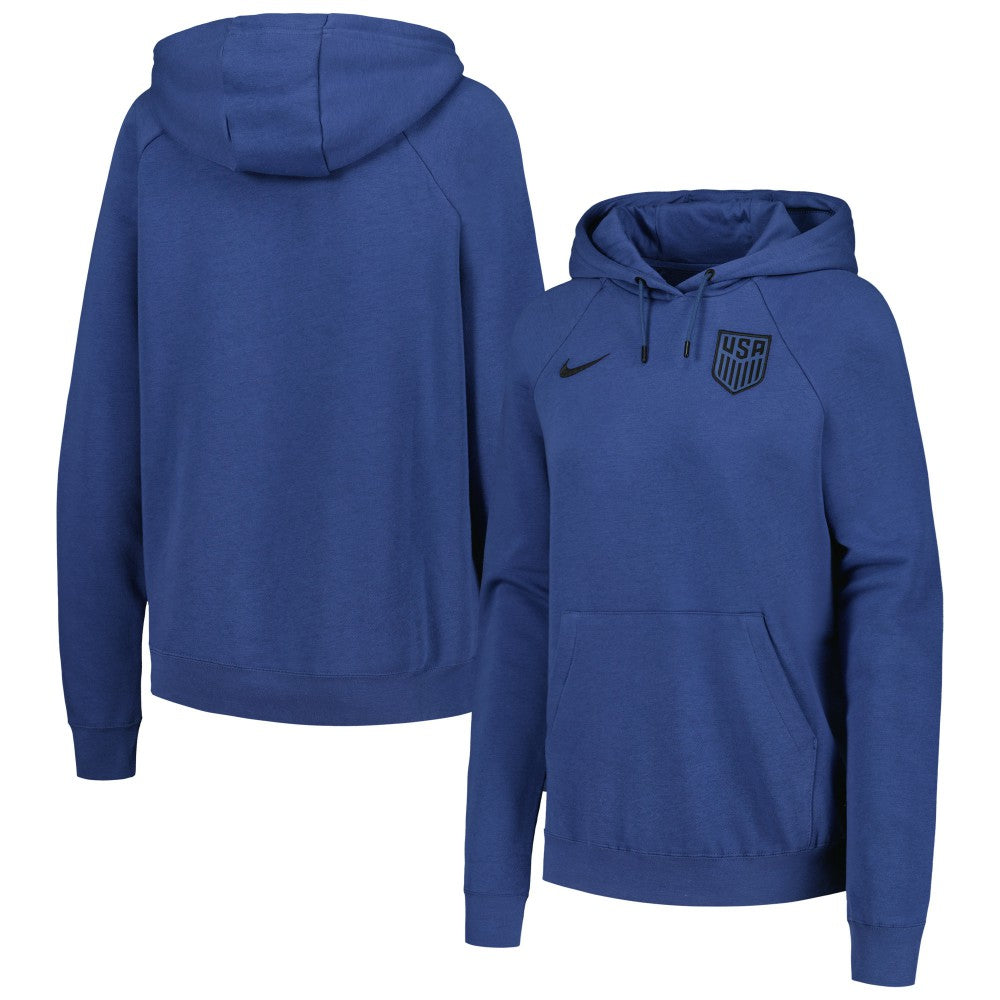 Nike USMNT Women's Essential Raglan Pullover Hoodie - Blue