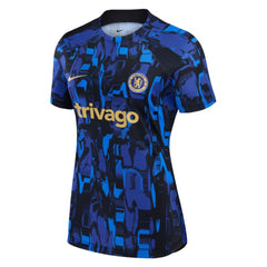 Nike Chelsea Women's 2023/24 Home Academy Pro Pre-Match Top - Blue