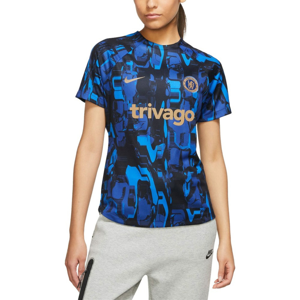 Nike Chelsea Women's 2023/24 Home Academy Pro Pre-Match Top - Blue