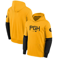 Pittsburgh Pirates Nike Youth City Connect Therma Performance Pullover Hoodie On Sale