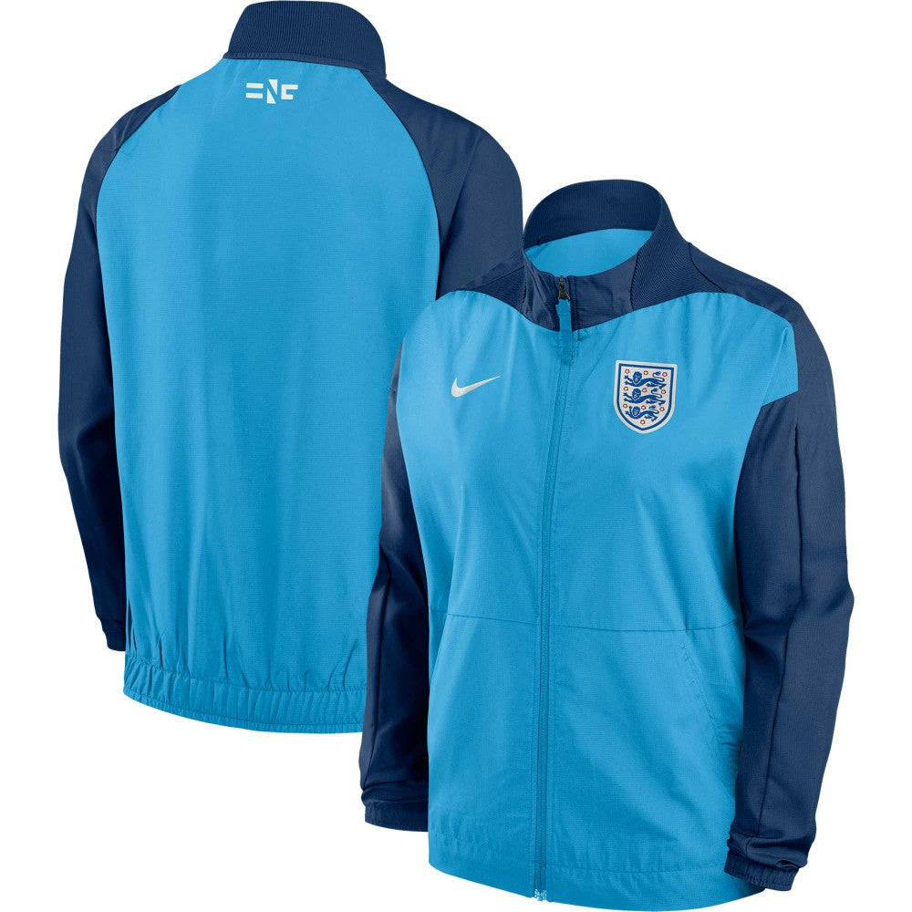 Nike England Women's National Team Women's 2023 Anthem Raglan Performance Full-Zip Jacket - Blue