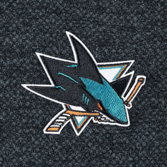 San Jose Sharks - Antigua Course Quarter-Zip Jacket Heathered Black