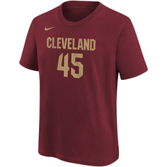 Nike - Donovan Mitchell Cleveland Cavaliers Youth Icon Edition Name & Number T-Shirt - Wine