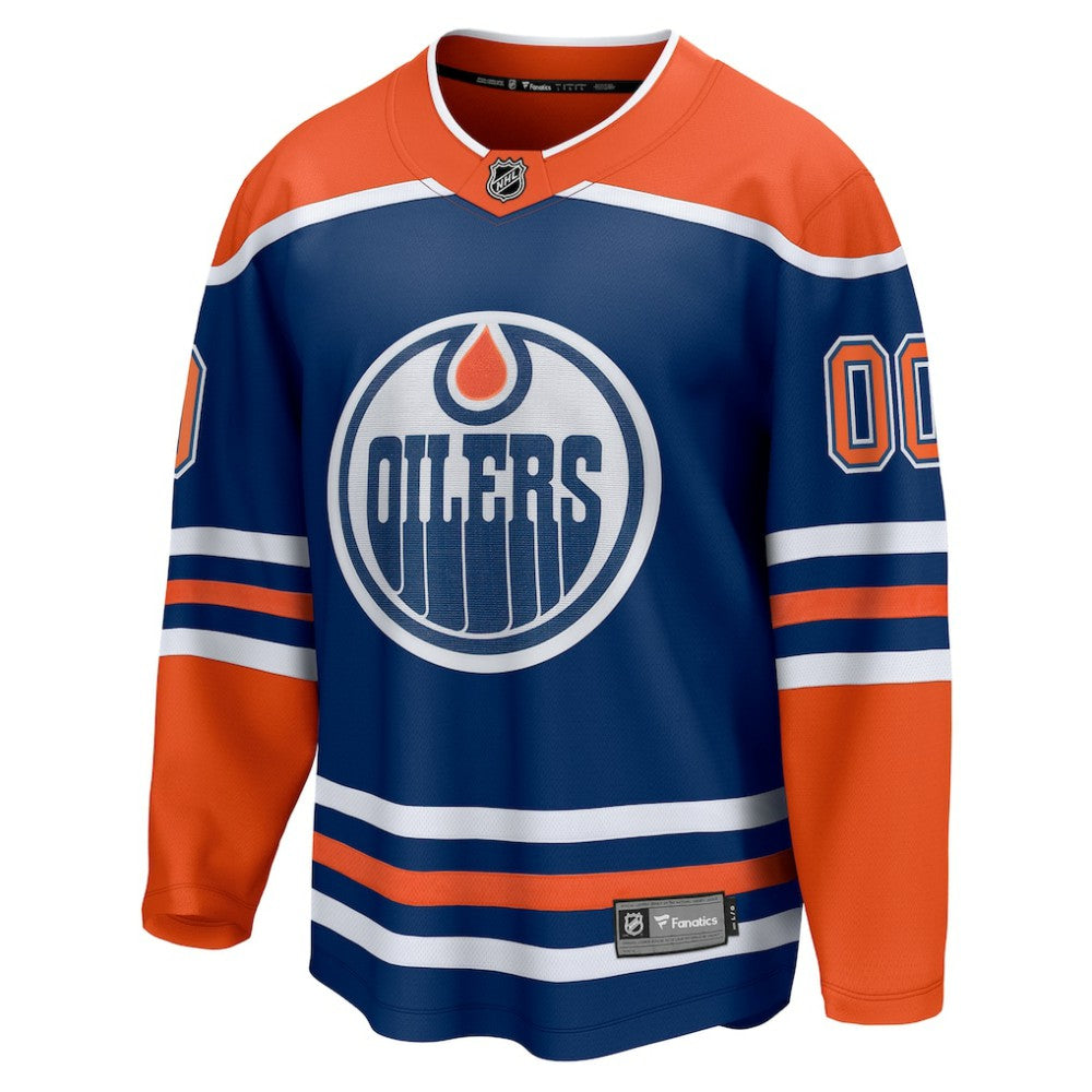 Edmonton Oilers Fanatics Home Breakaway Custom Jersey - Royal | NHL Jerseys
