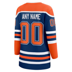 Edmonton Oilers - Fanatics Women's Home Breakaway Custom Jersey Royal
