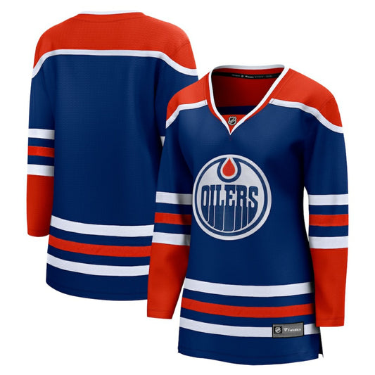 Edmonton Oilers Fanatics Women's Home Breakaway Blank Jersey - Royal | NHL Jerseys
