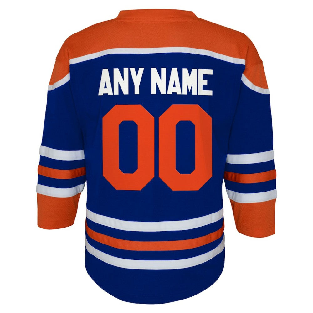 Edmonton Oilers Youth Home Replica Custom Jersey - Royal | NHL Jerseys