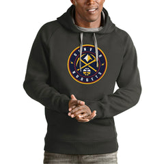 NBA - Denver Nuggets Antigua Team Logo Victory Pullover Hoodie - Charcoal