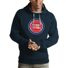 NBA - Detroit Pistons Antigua Team Logo Victory Pullover Hoodie - Navy