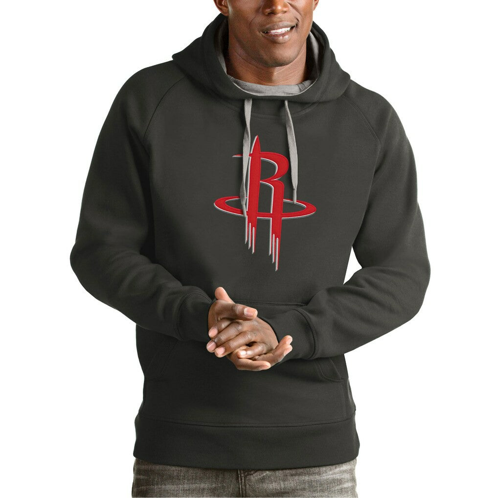 NBA - Houston Rockets Antigua Team Logo Victory Pullover Hoodie - Charcoal