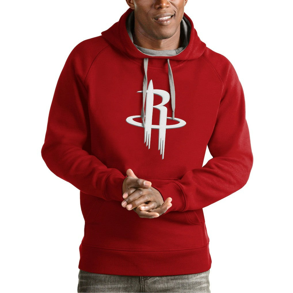 NBA - Houston Rockets Antigua Team Logo Victory Pullover Hoodie - Red