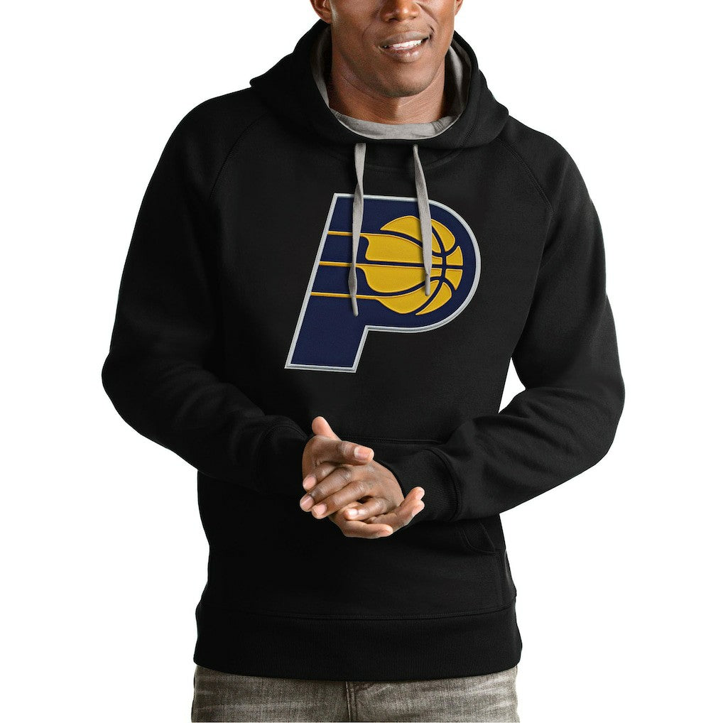 NBA - Indiana Pacers Antigua Team Logo Victory Pullover Hoodie - Black