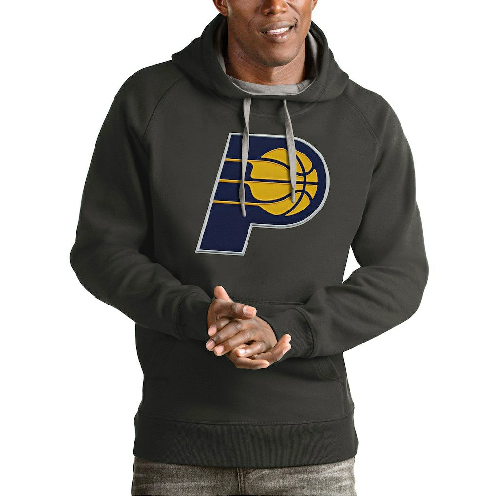 NBA - Indiana Pacers Antigua Team Logo Victory Pullover Hoodie - Charcoal