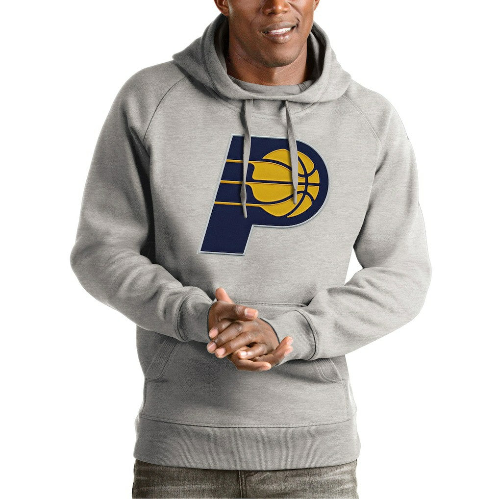 NBA - Indiana Pacers Antigua Team Logo Victory Pullover Hoodie - Heather Gray