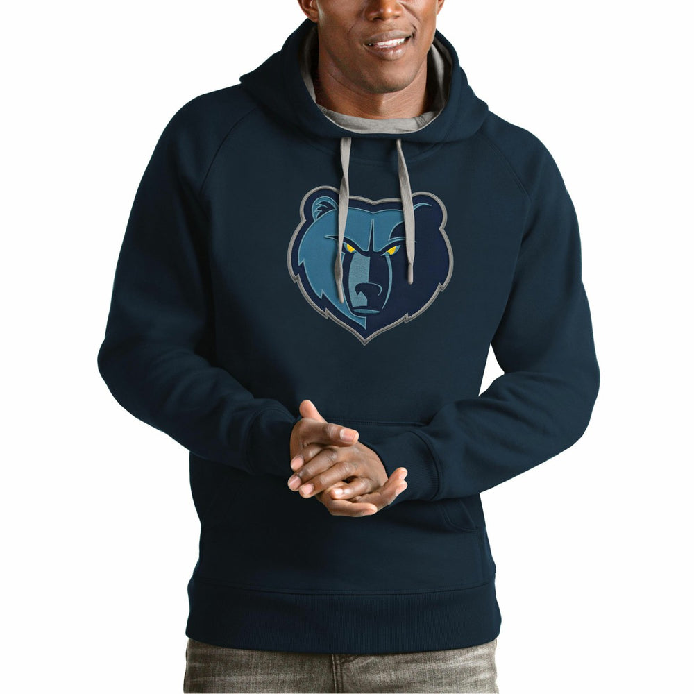 NBA - Memphis Grizzlies Antigua Team Logo Victory Pullover Hoodie - Navy