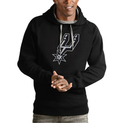 NBA - San Antonio Spurs Antigua Team Logo Victory Pullover Hoodie - Black