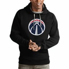 NBA - Washington Wizards Antigua Team Logo Victory Pullover Hoodie - Black